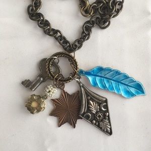 Vintage Lonnie Lovness Long Charm Necklace